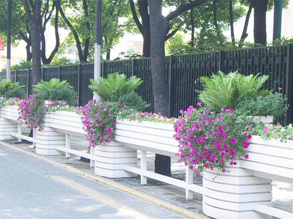 上海花箱定制厂家科普座椅花箱组合的优势