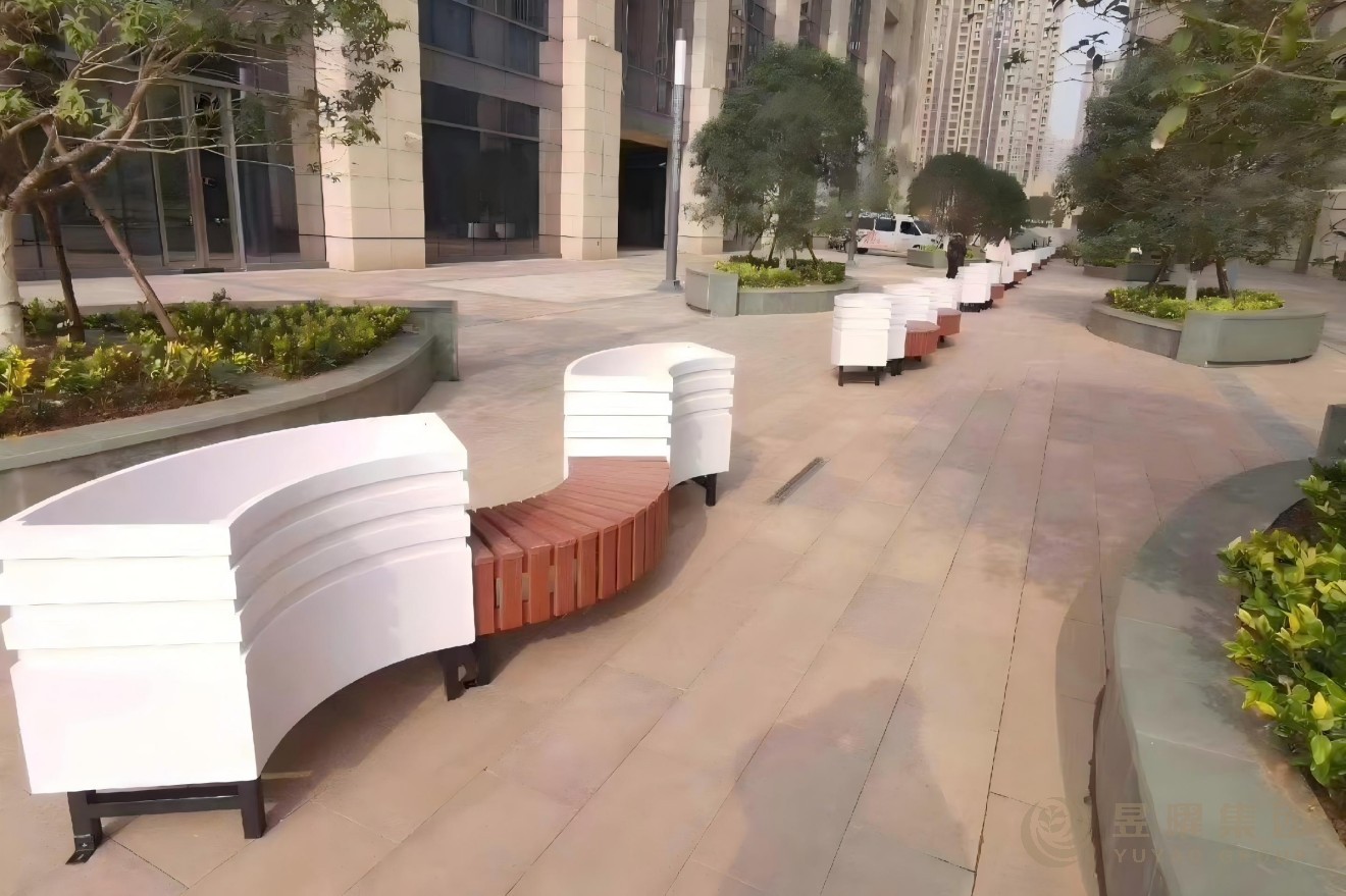 上海普陀区街区PVC花箱坐凳采购项目