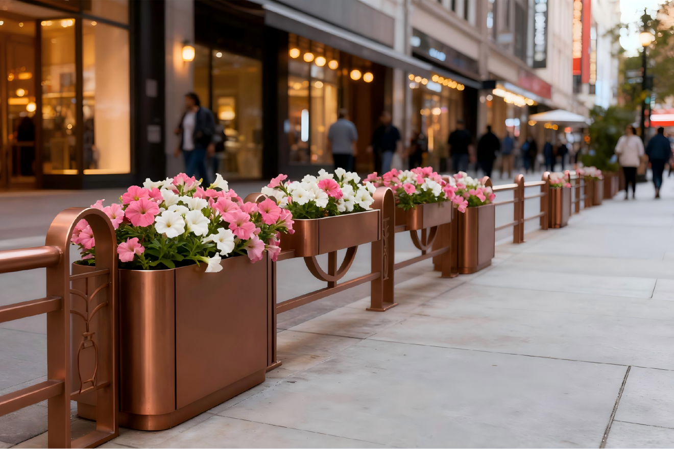 黄金时代-中央、机非、人非隔离花箱护栏