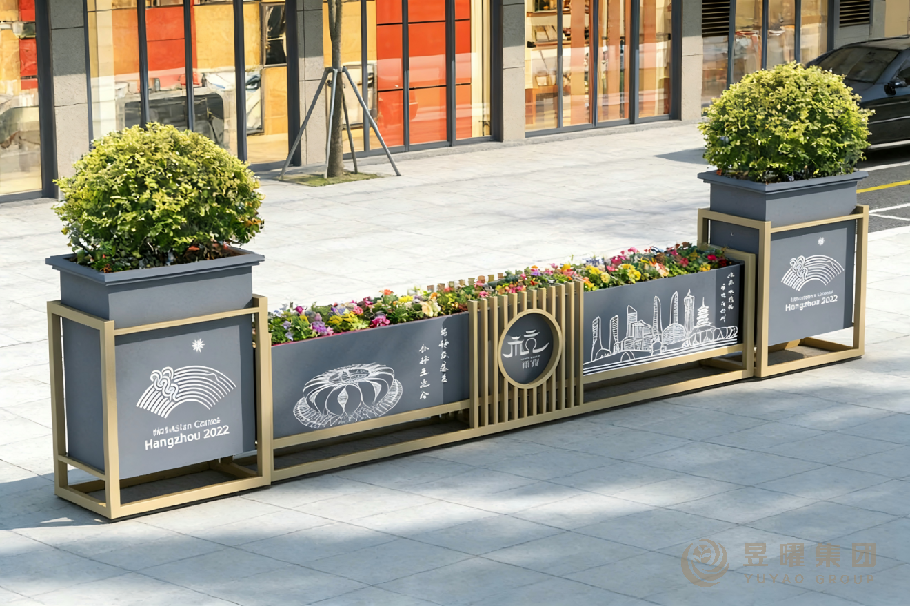 瑶台-户外组合花箱、中央隔离花箱