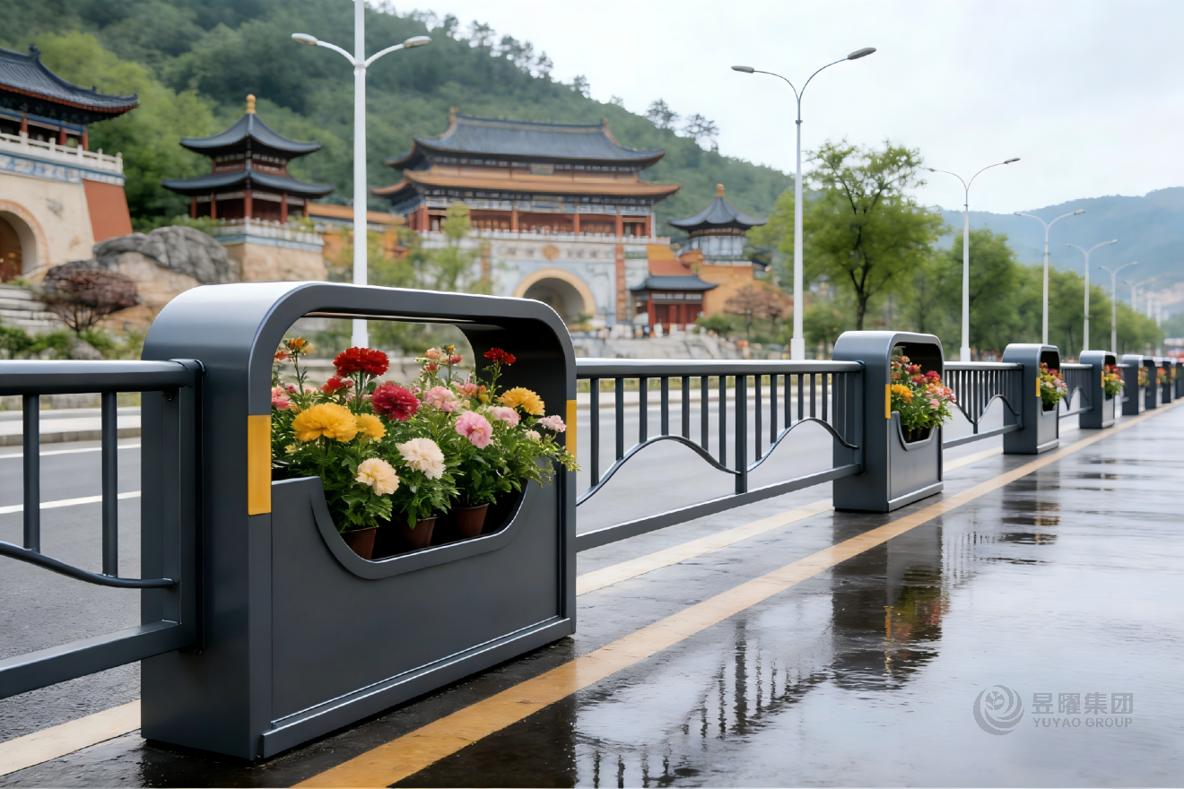 世纪浪潮-中央隔离、机非隔离花箱护栏